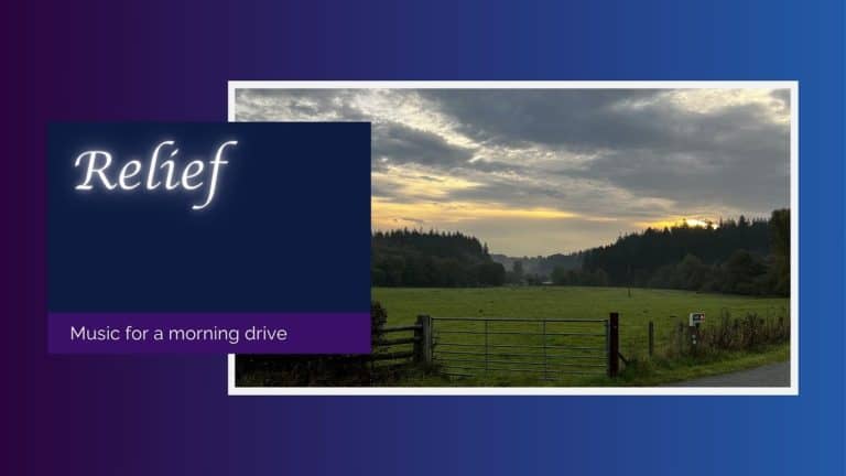 Relief: Image of sunrise over a field