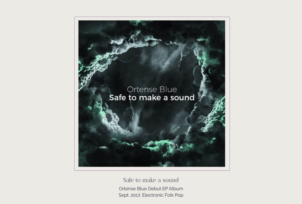 Green and grey storm clouds forming a circle