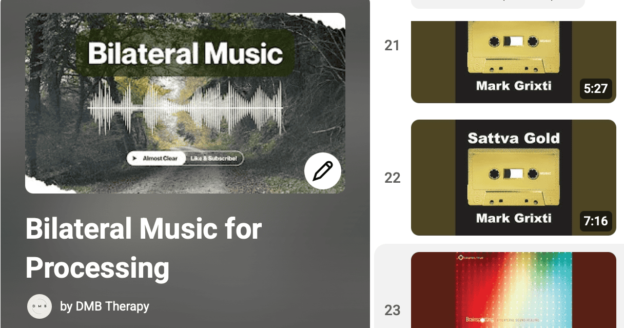Image of music playlists